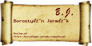 Borostyán Jermák névjegykártya